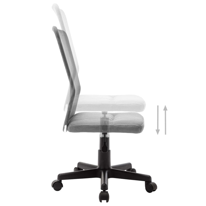 vidaXL Office Chair Grey 44x52x100 cm Mesh Fabric