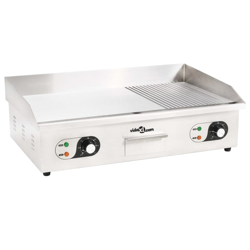 vidaXL Electric Griddle Stainless Steel 4400 W 71x43x23.5 cm