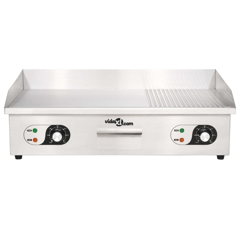 vidaXL Electric Griddle Stainless Steel 4400 W 71x43x23.5 cm
