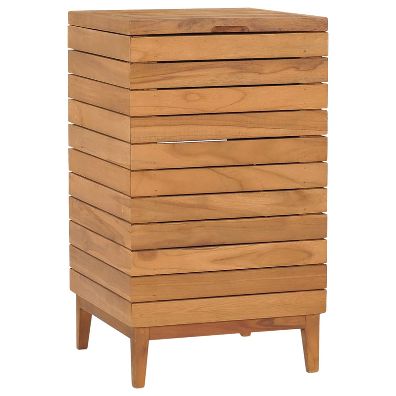 Laundry Basket 40x40x70 cm Solid Teak Wood