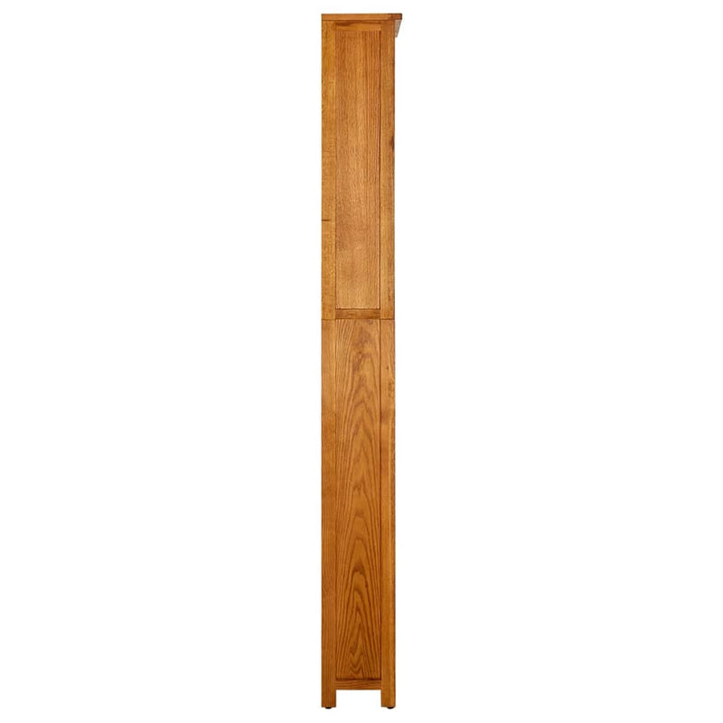 vidaXL 7-Tier Bookcase 90x22.5x200 cm Solid Oak Wood