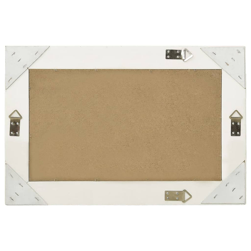 vidaXL Wall Mirror Baroque Style 60x40 cm White