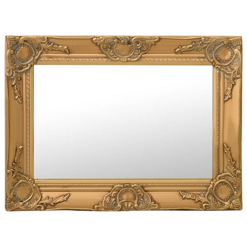 vidaXL Wall Mirror Baroque Style 60x40 cm Gold