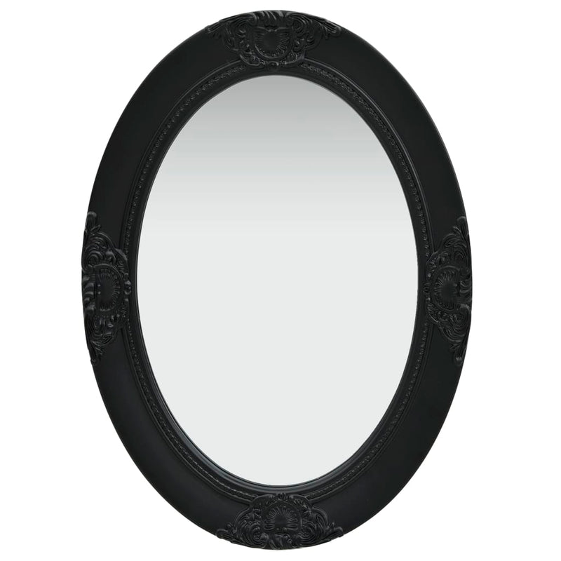 vidaXL Wall Mirror Baroque Style 50x70 cm Black