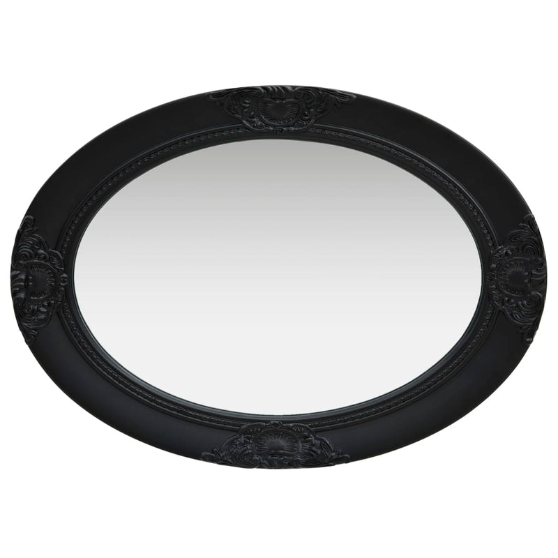 vidaXL Wall Mirror Baroque Style 50x70 cm Black