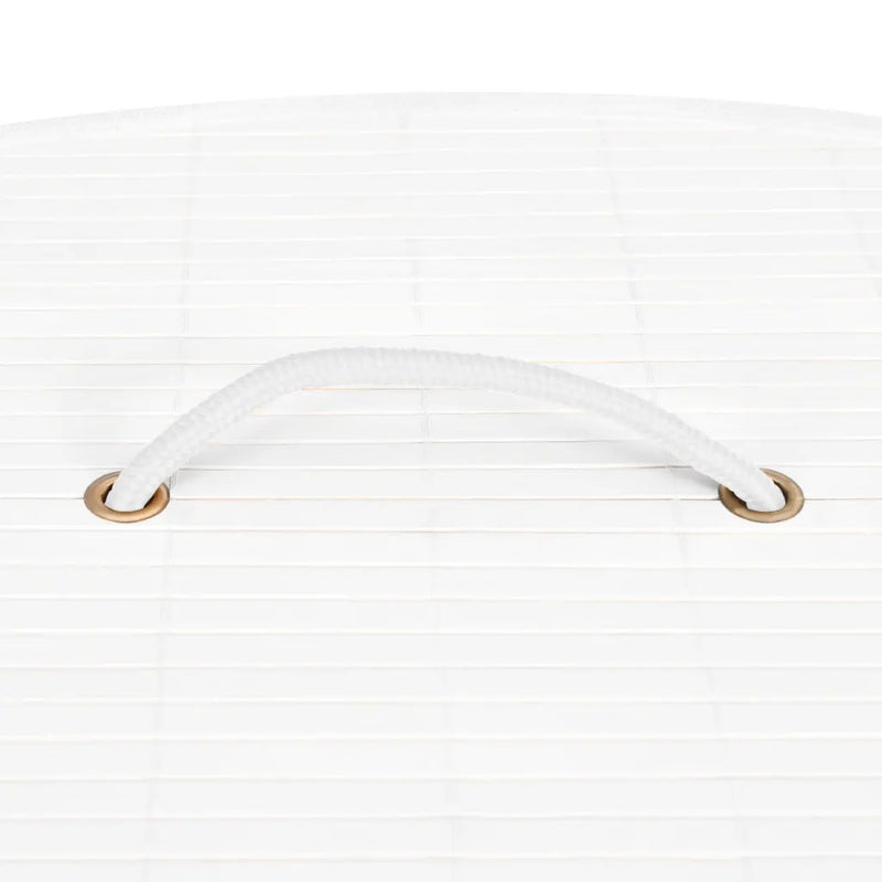 Bamboo Corner Laundry Basket White 60 L