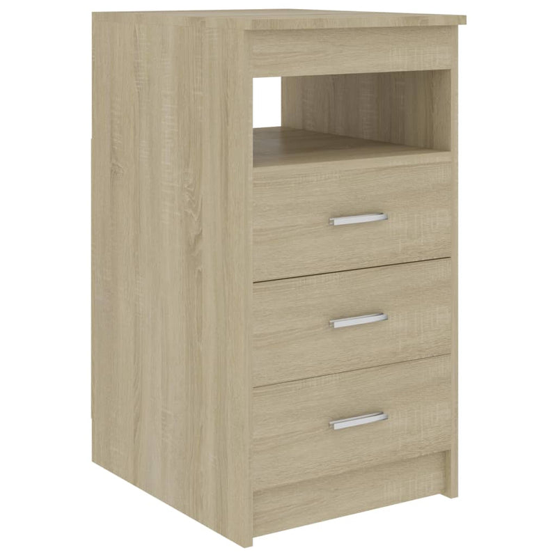 vidaXL Desk Sonoma Oak 140x50x76 cm Engineered Wood