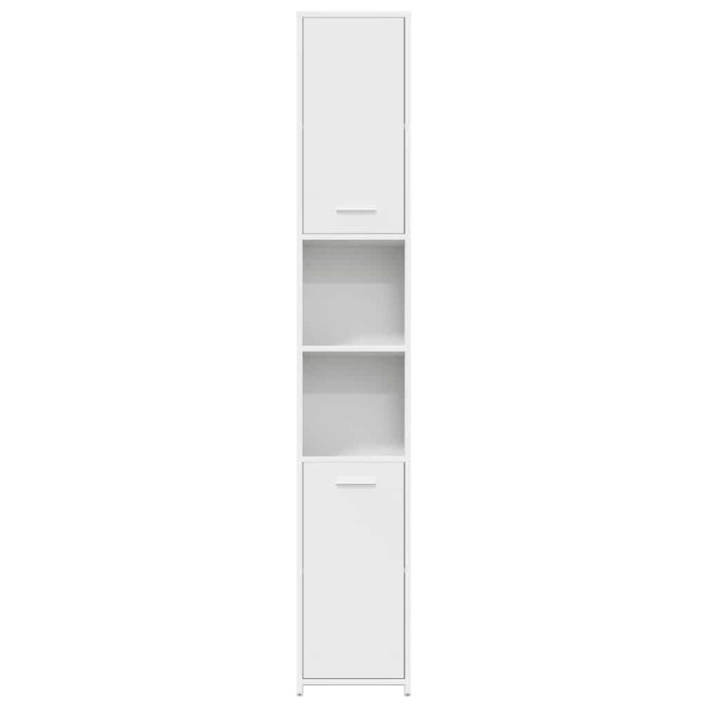 vidaXL Bathroom Cabinet White 30x30x183.5 cm Engineered Wood