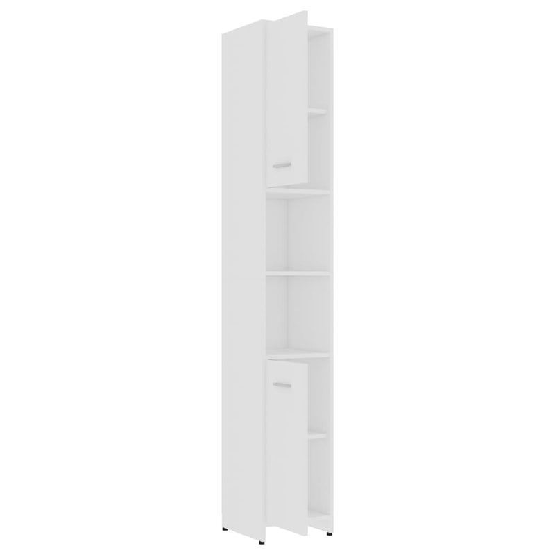 Bathroom Cabinet White 30x30x183.5 cm Engineered Wood