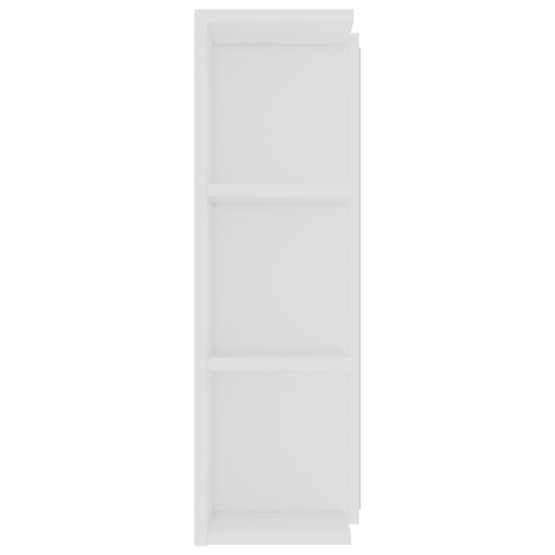 vidaXL Bathroom Mirror Cabinet White 80x20.5x64 cm Engineered Wood
