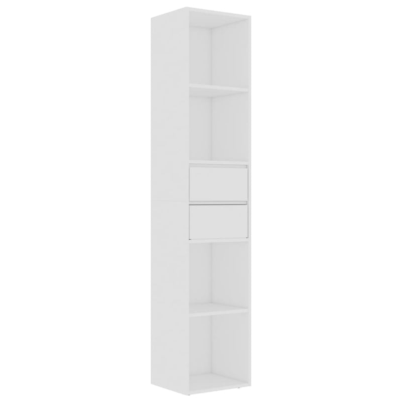 vidaXL Book Cabinet White 36x30x171 cm Engineered Wood
