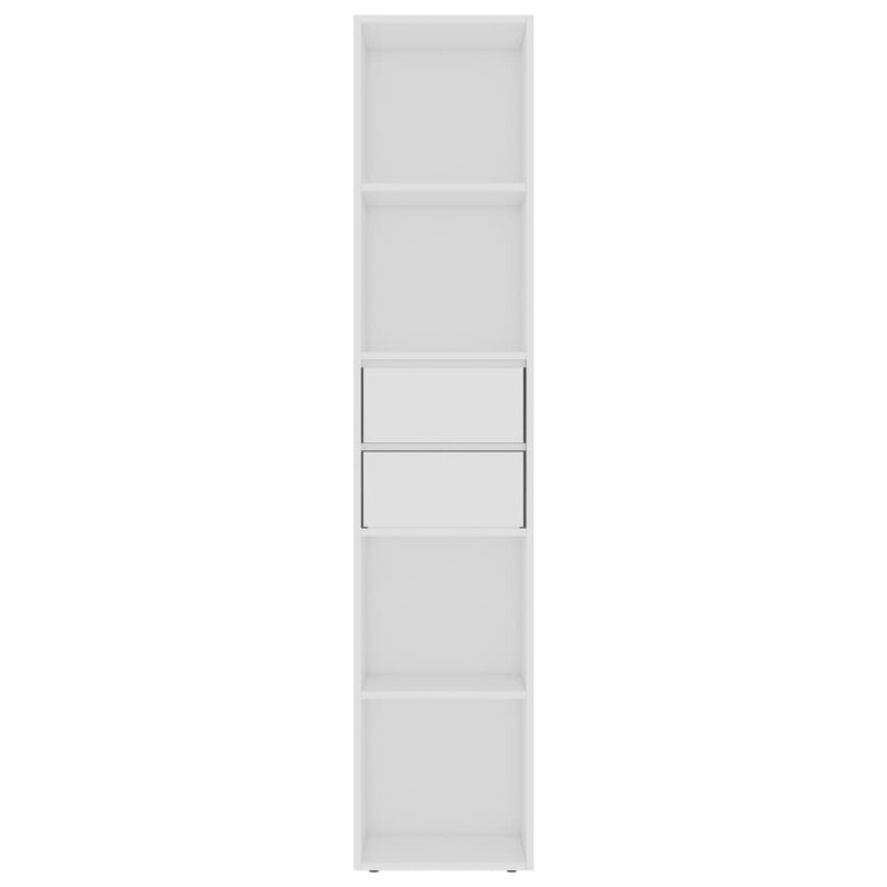 vidaXL Book Cabinet White 36x30x171 cm Engineered Wood