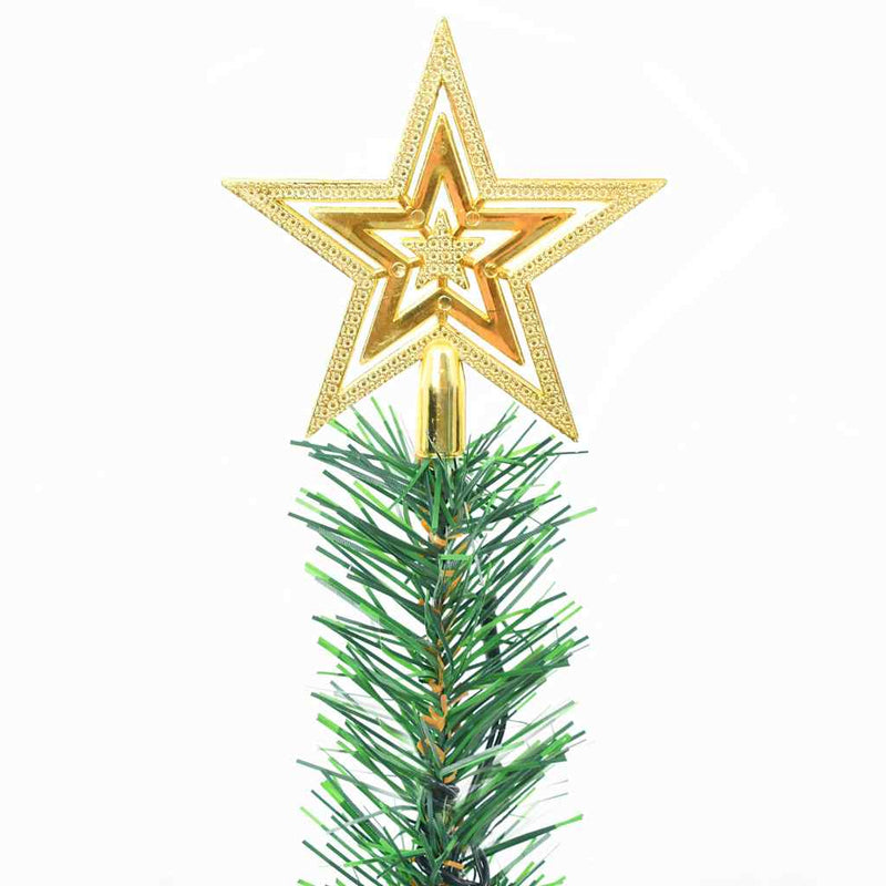 vidaXL Artificial Pre-lit Christmas Tree with Baubles Green 64 cm