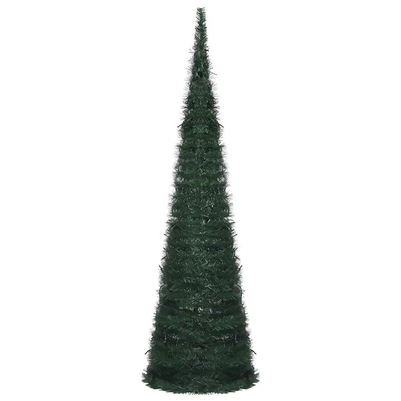 Pop-up String Artificial Pre-lit Christmas Tree Green 150 cm