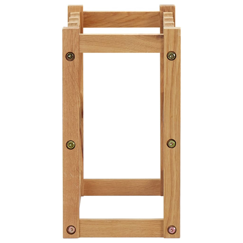 vidaXL Wine Rack for 12 Bottles 47x21x36 cm Solid Oak Wood
