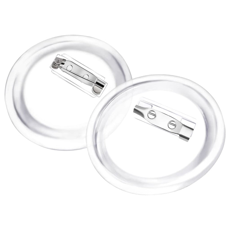 vidaXL Button Badges Kit with Pins 100 Sets Acrylic 44 mm