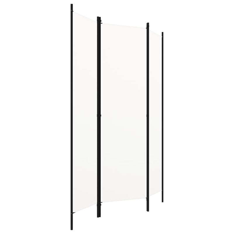 vidaXL 3-Panel Room Divider White 150x180 cm