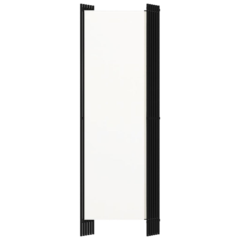 vidaXL 6-Panel Room Divider White 300x180 cm