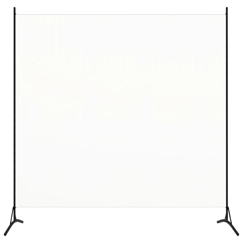 vidaXL Room Divider White 175x180 cm Fabric