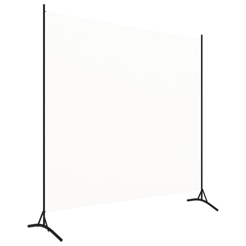 vidaXL Room Divider White 175x180 cm Fabric