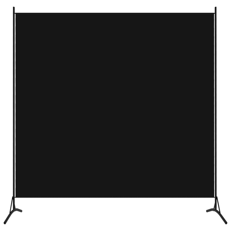 vidaXL Room Divider Black 175x180 cm Fabric