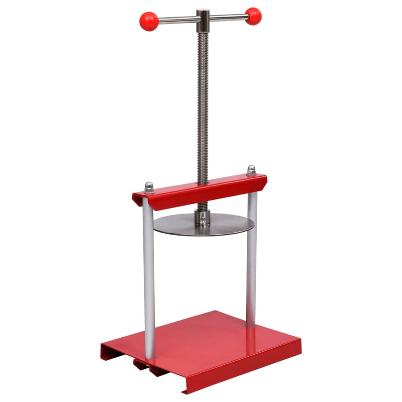 vidaXL Fruit and Wine Press Stainless Steel 6 L