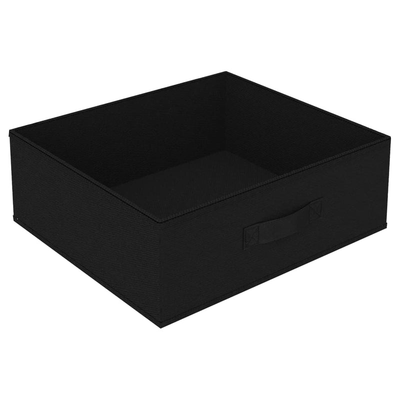 vidaXL Storage Rack with 4 Fabric Baskets Steel Black