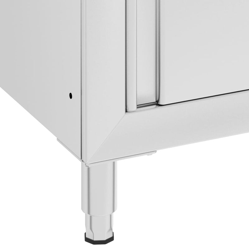 vidaXL Commercial Kitchen Sink Cabinet 60x60x96 cm Stainless Steel
