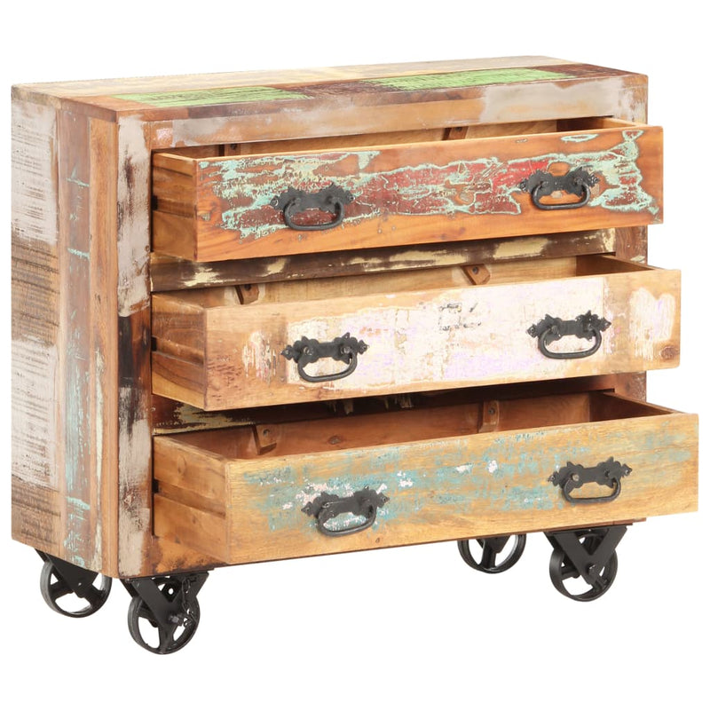 vidaXL Sideboard 80x30x70 cm Solid Reclaimed Wood