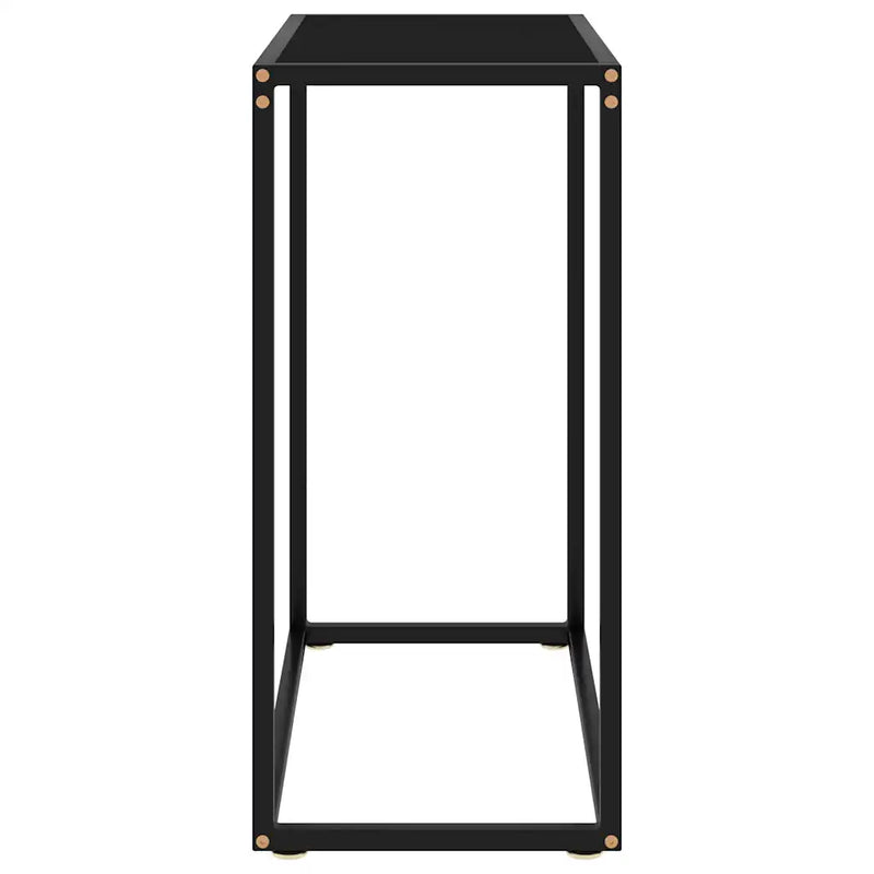 Console Table Black 60x35x75 cm Tempered Glass
