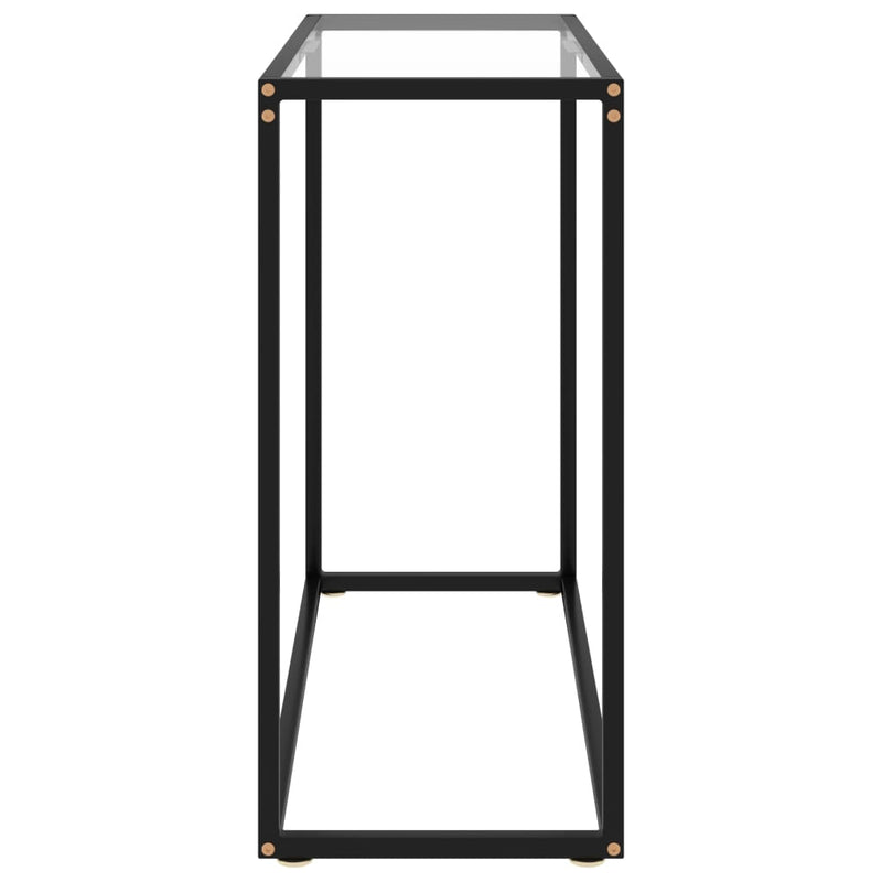 Console Table Transparent 80x35x75 cm Tempered Glass