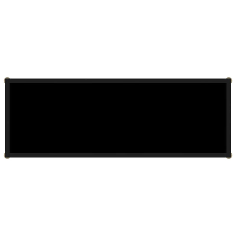 vidaXL Console Table Black 100x35x75 cm Tempered Glass