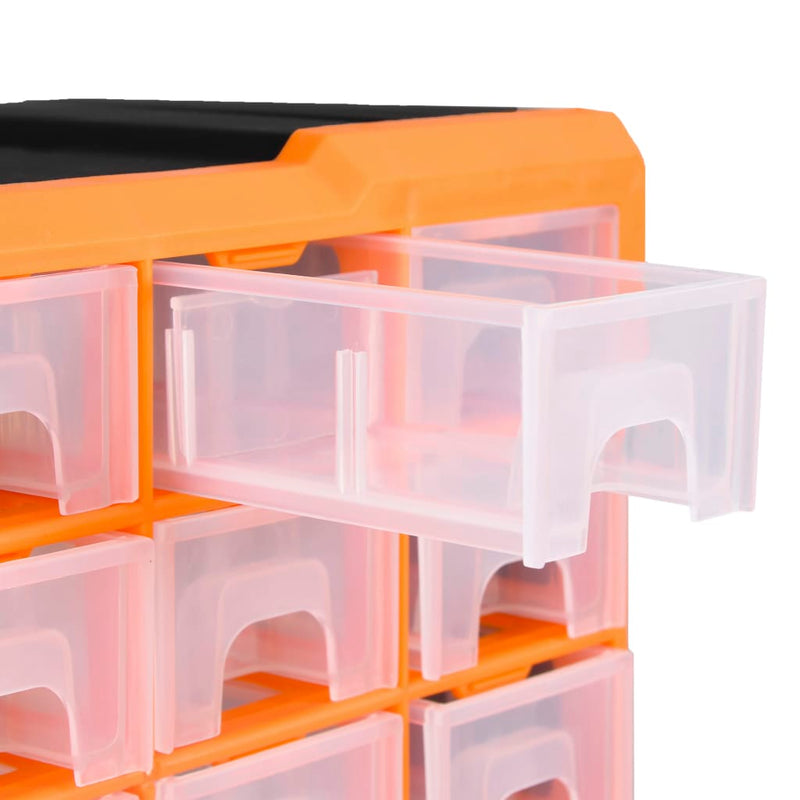 vidaXL Multi-drawer Organiser with 64 Drawers 52x16x37.5 cm