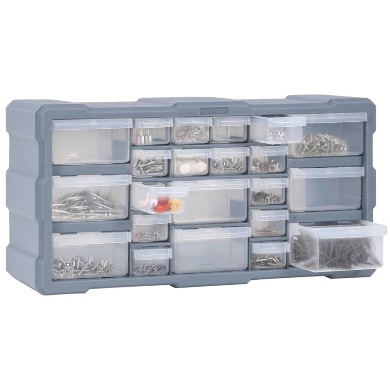 vidaXL Multi-drawer Organiser with 22 Drawers 49x16x25.5 cm