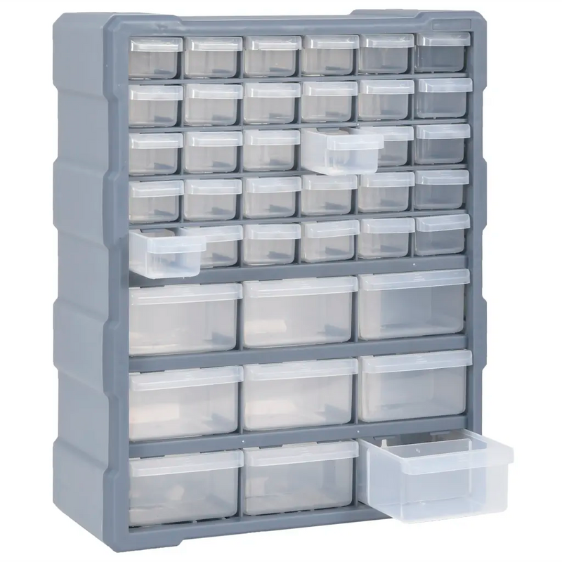 Multi-drawer Organiser with 39 Drawers 38x16x47 cm