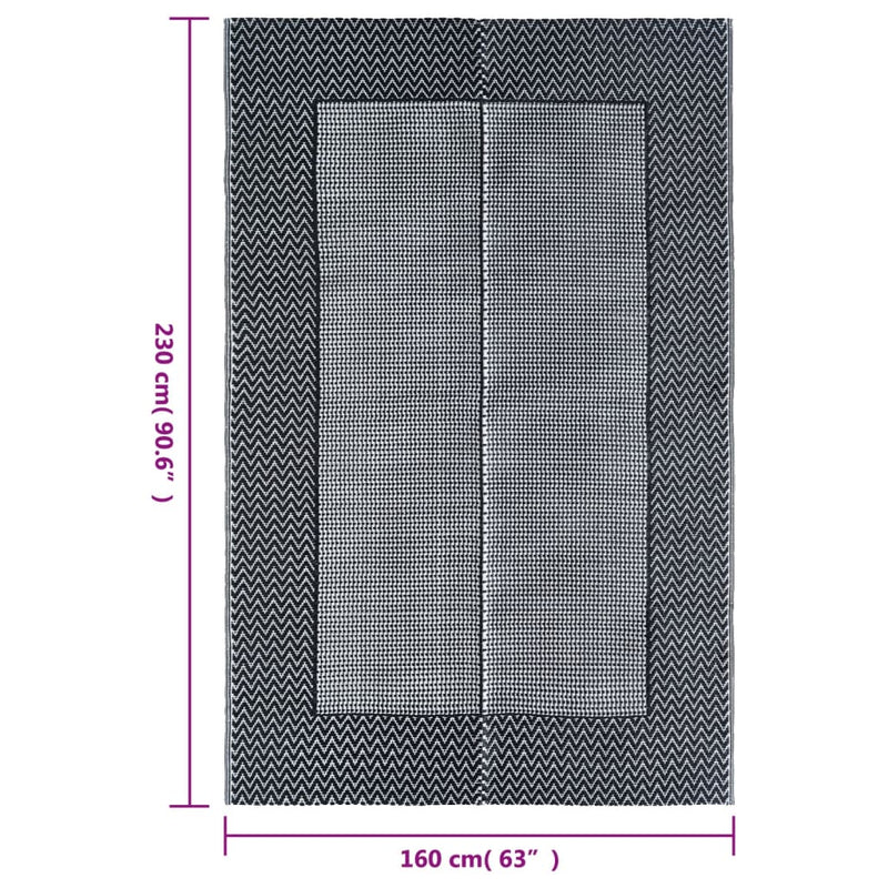 vidaXL Outdoor Carpet ARAKIL Grey 160x230 cm PP