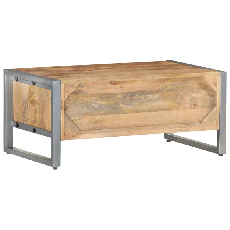 vidaXL Coffee Table 95x50x40 cm Rough Mango Wood