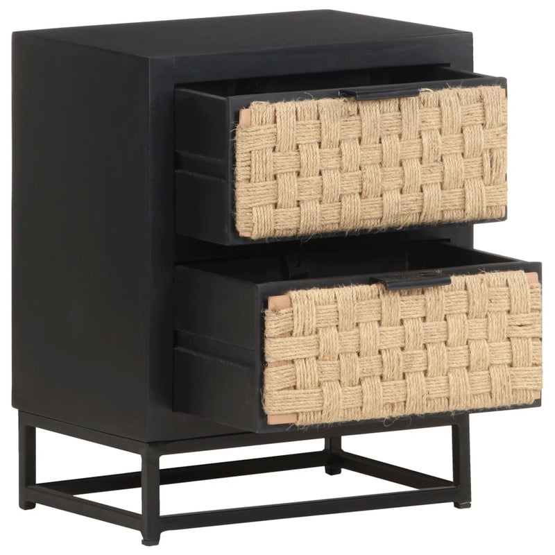 vidaXL Bedside Cabinet 40x30x50 cm Solid Mango Wood