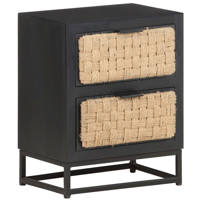 vidaXL Bedside Cabinet 40x30x50 cm Solid Mango Wood