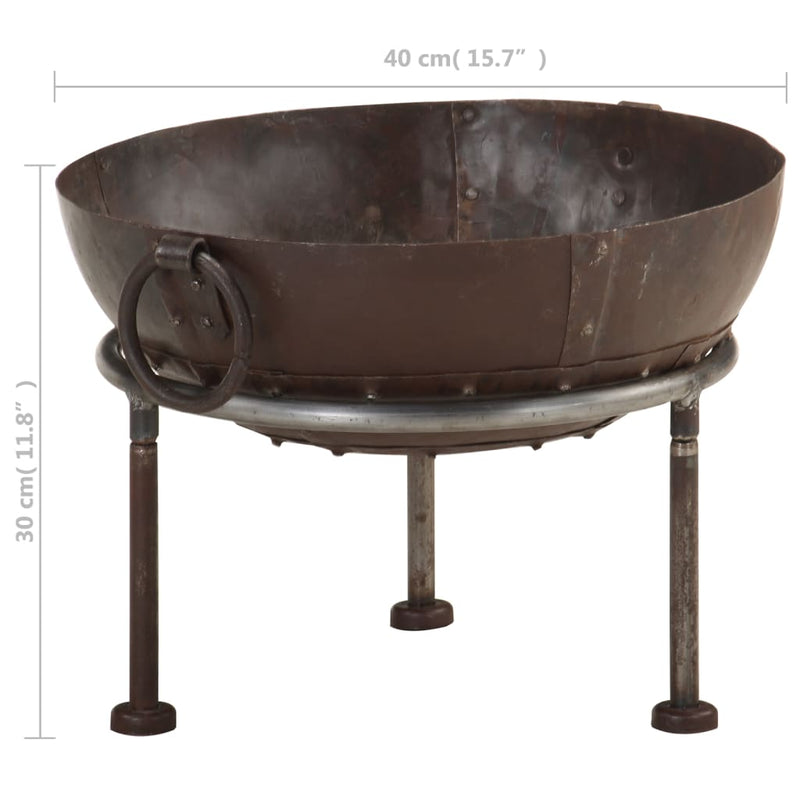 Rustic Fire Pit Ø 40 cm Iron