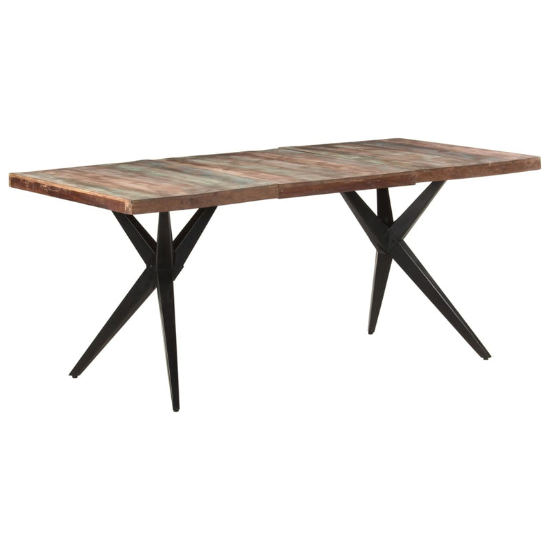 Dining Table 180x90x76 cm Solid Reclaimed Wood