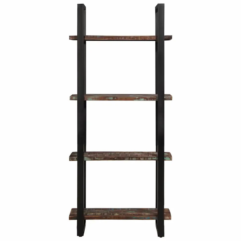4-Tier Bookcase 80x40x180 cm Solid Reclaimed Wood