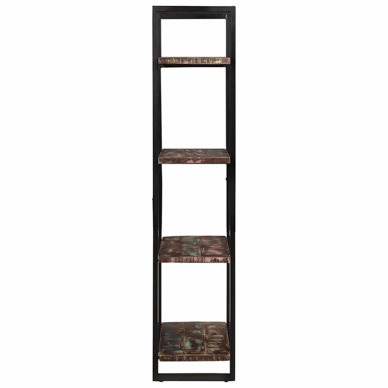 4-Tier Bookcase 80x40x180 cm Solid Reclaimed Wood