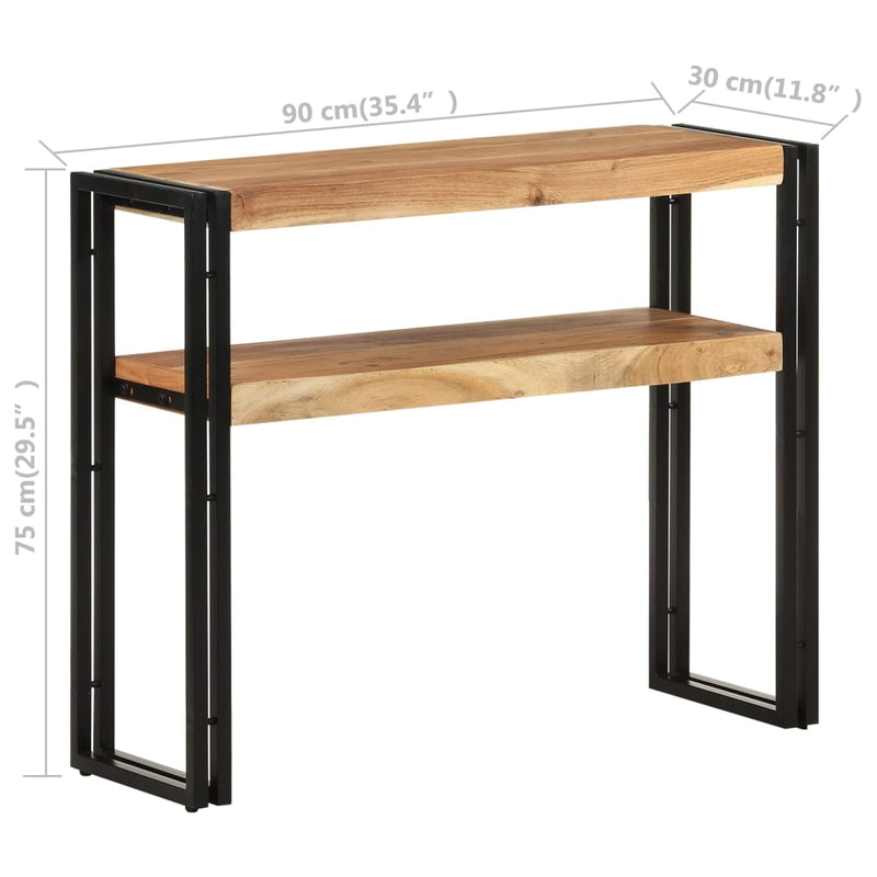 Console Table 90x30x75 cm Solid Acacia Wood