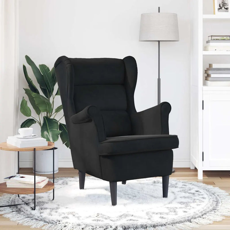 Armchair Black Velvet