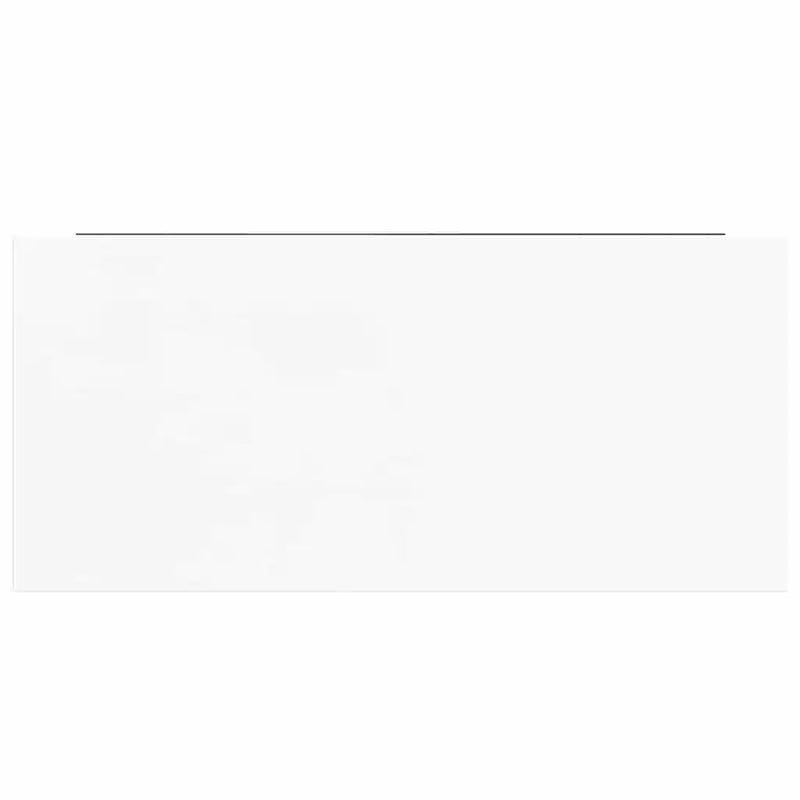 Floating Wall Shelf High Gloss White 50x23x3.8 cm MDF