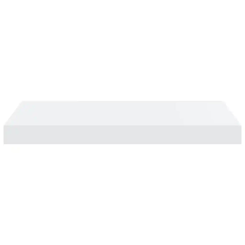 Floating Wall Shelves 2 pcs High Gloss White 50x23x3.8 cm MDF
