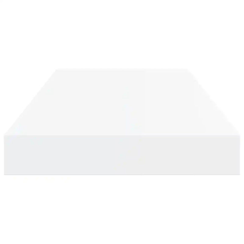 Floating Wall Shelves 2 pcs High Gloss White 50x23x3.8 cm MDF