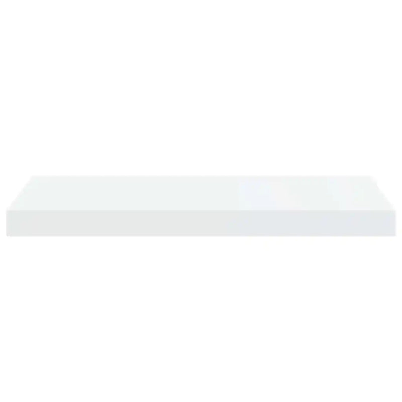 Floating Wall Shelves 2 pcs High Gloss White 60x23.5x3.8 cm MDF