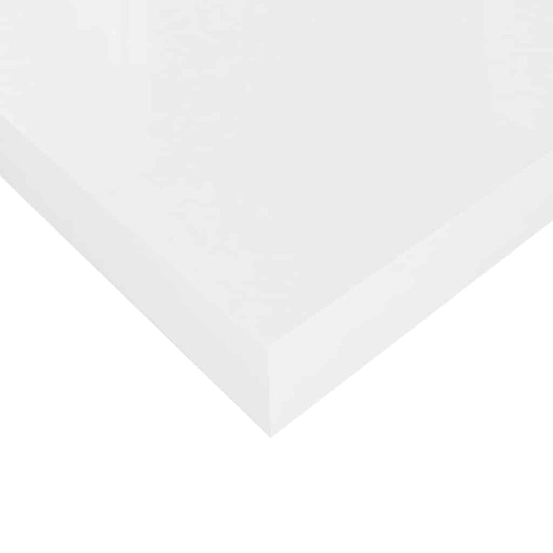Floating Wall Shelves 4 pcs High Gloss White 60x23.5x3.8 cm MDF